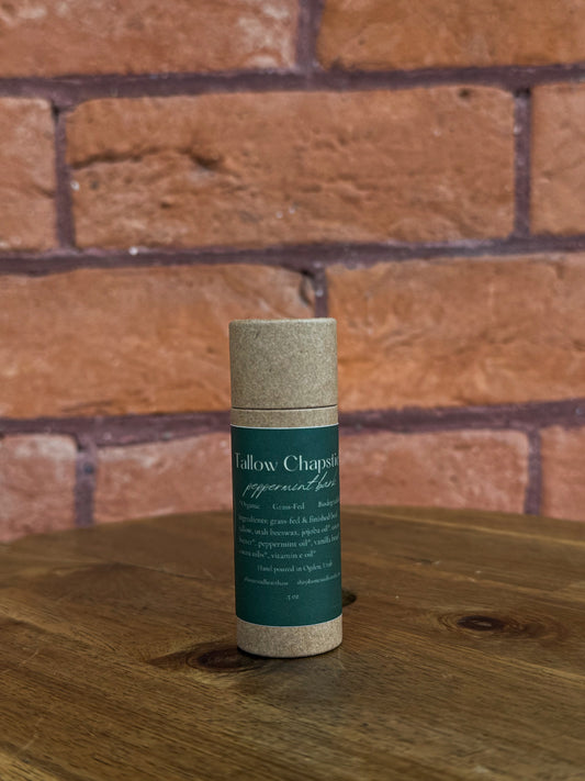 Jumbo Tallow Chapstick | Peppermint Bark