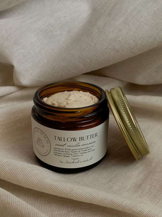 Sweet Vanilla Cinnamon Tallow Butter