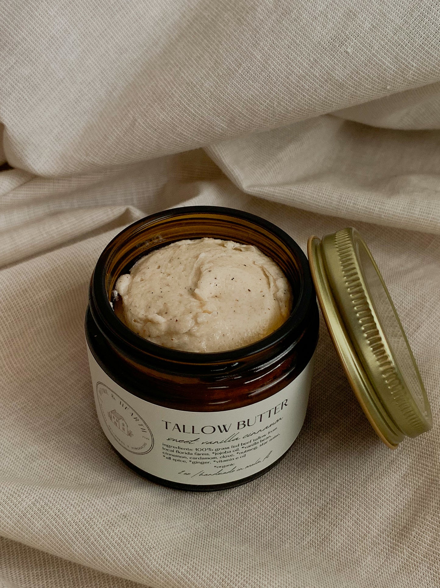 Sweet Vanilla Cinnamon Tallow Butter