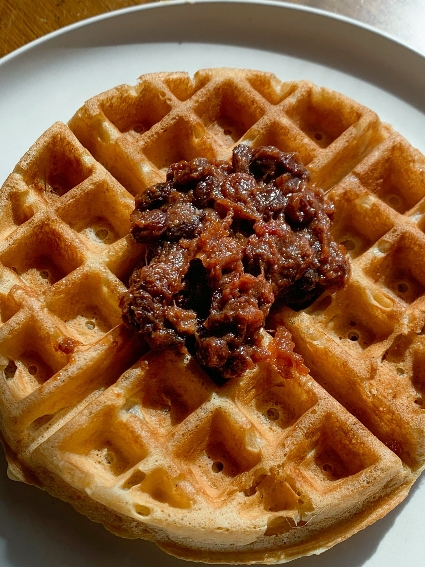 Sourdough Waffles & French Compote (2 thick Belgian waffles)